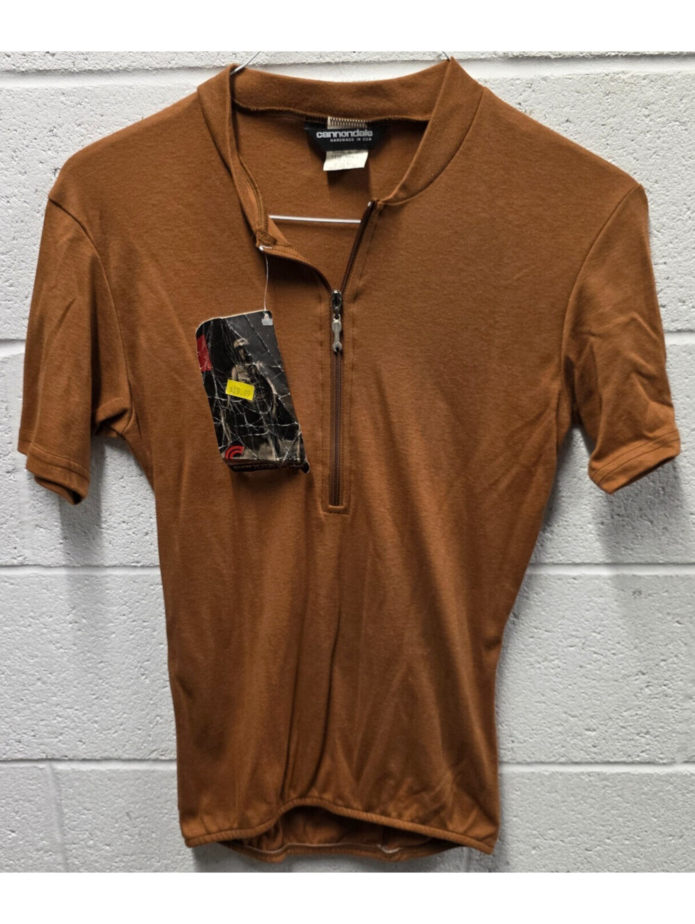 Vintage Cannondale Cycling Jersey Shirt Bike Cycle USA Made Small 90s brown